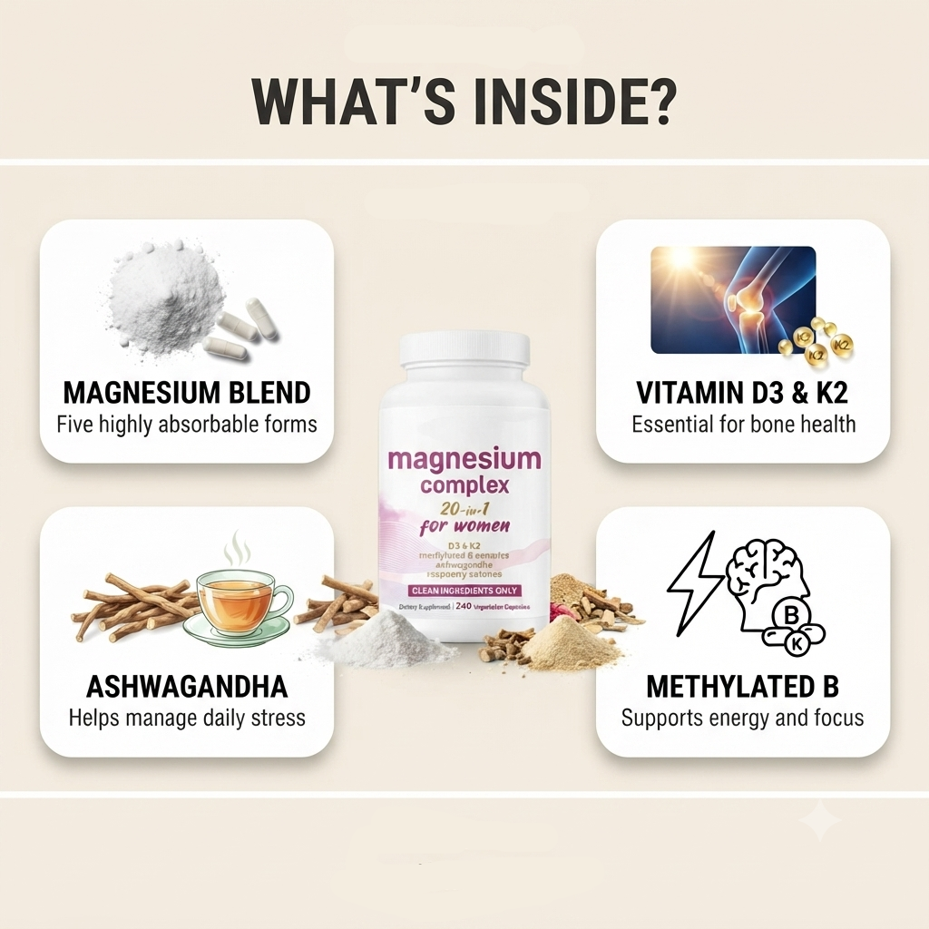 Elovix™ Women's Daily Magnesium Complex – 60 Capsules