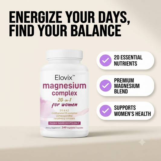 Elovix™ Women's Daily Magnesium Complex – 60 Capsules